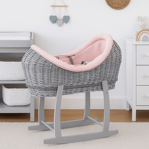 Wicker Deluxe Pod Baby Moses Basket With Stand - For Your Little One