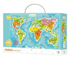 World Map Jigsaw Puzzle – 100 Pieces (New) - For Your Little One