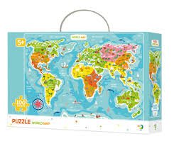 World Map Jigsaw Puzzle – 100 Pieces (New)