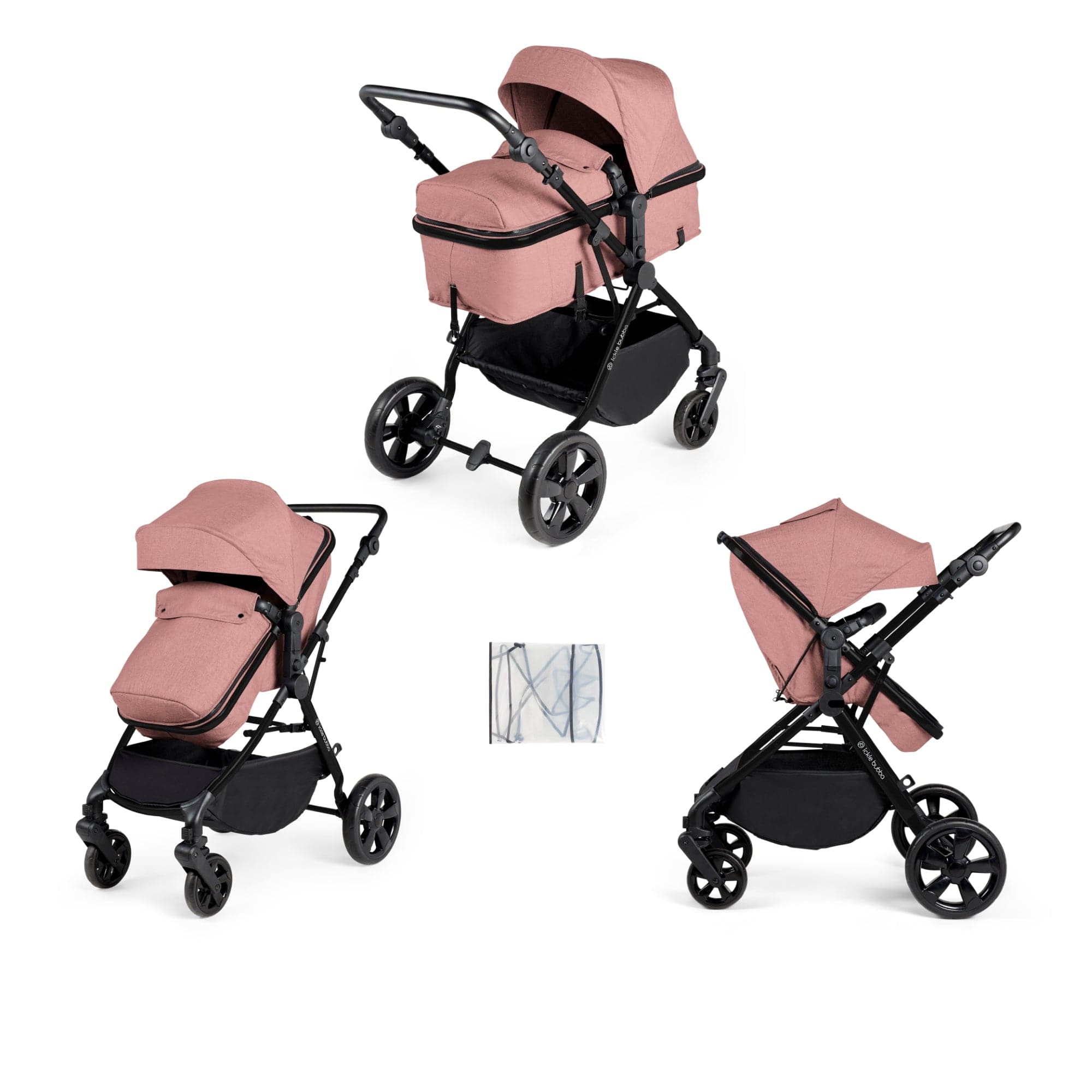 Stomp Luxe Pushchair, Galaxy Car Seat & ISOFIX Base