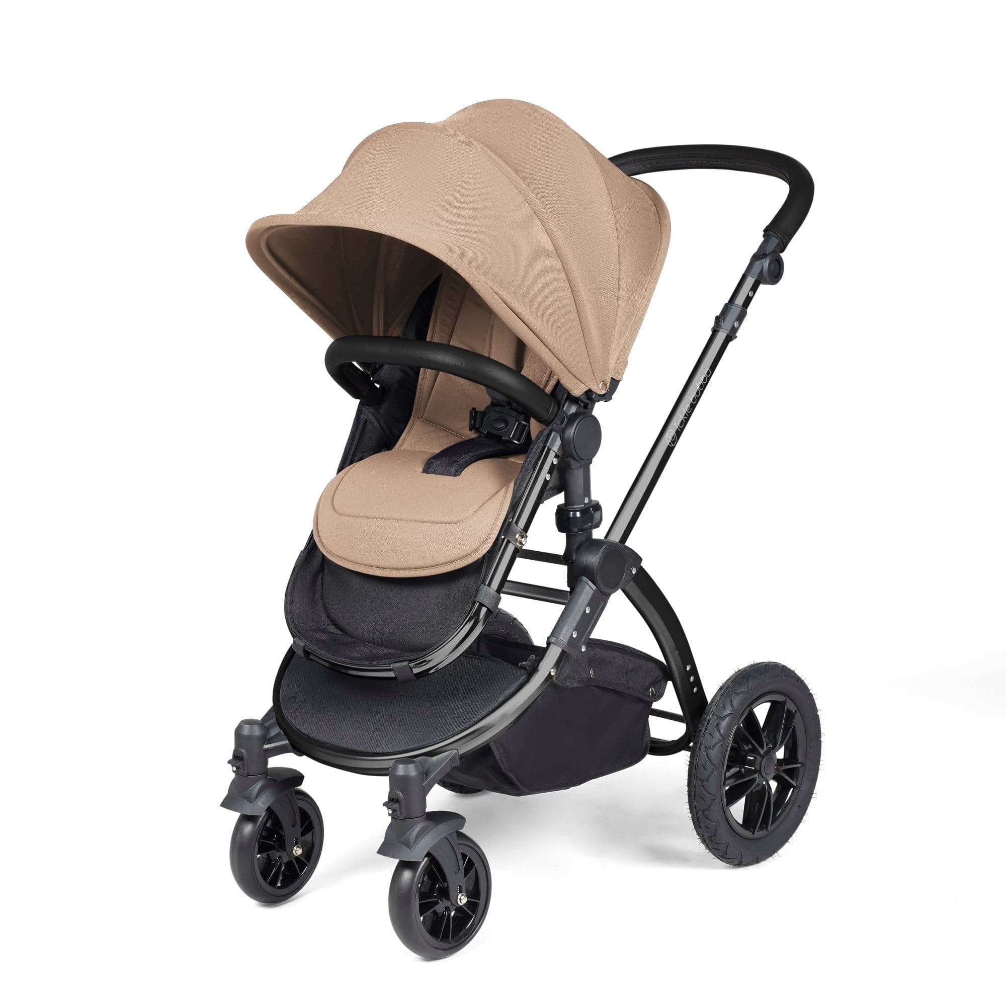 Ickle Bubba Stomp Luxe 2 in 1 Pushchair - Black / Desert / Black   