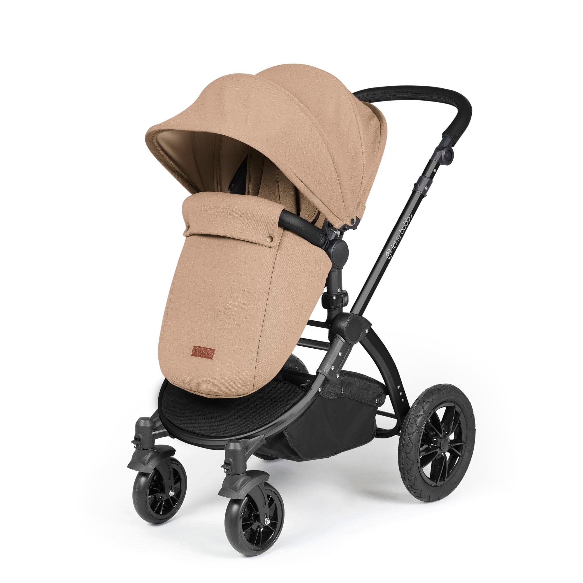 Ickle Bubba Stomp Luxe 2 in 1 Pushchair - Black / Desert / Black   