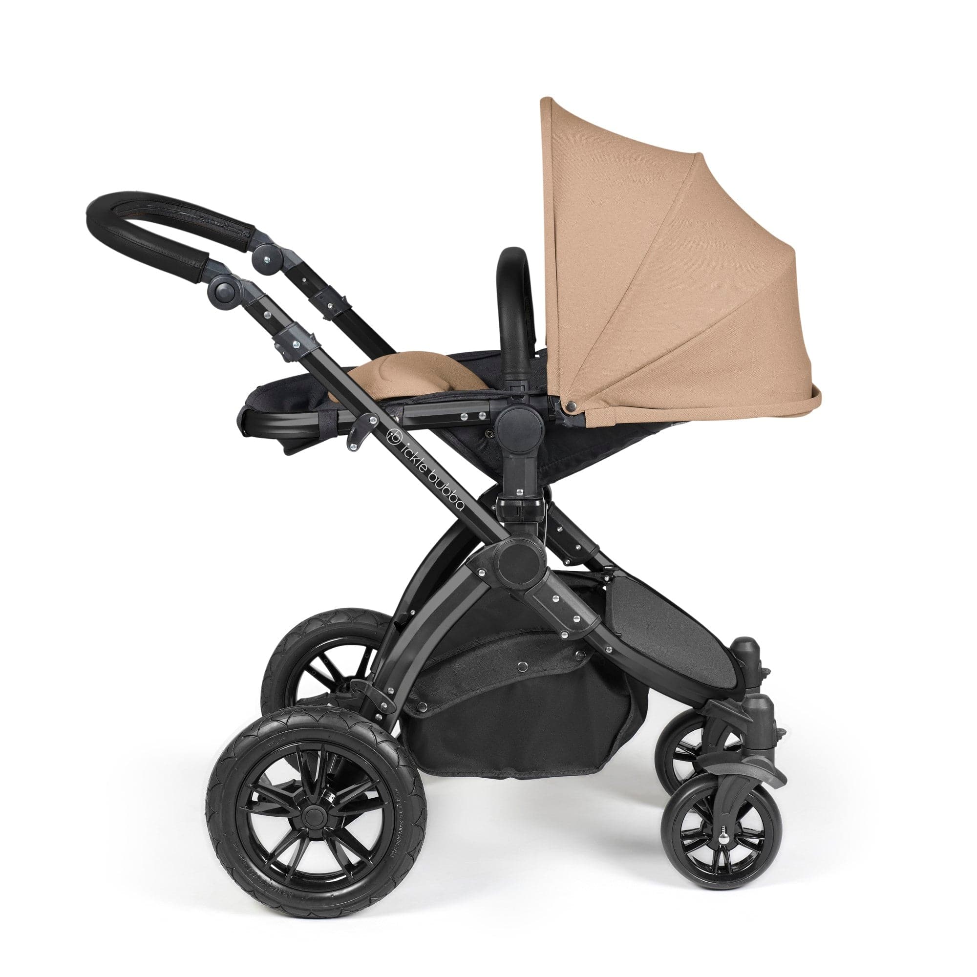 Ickle Bubba Stomp Luxe 2 in 1 Pushchair - Black / Desert / Black   