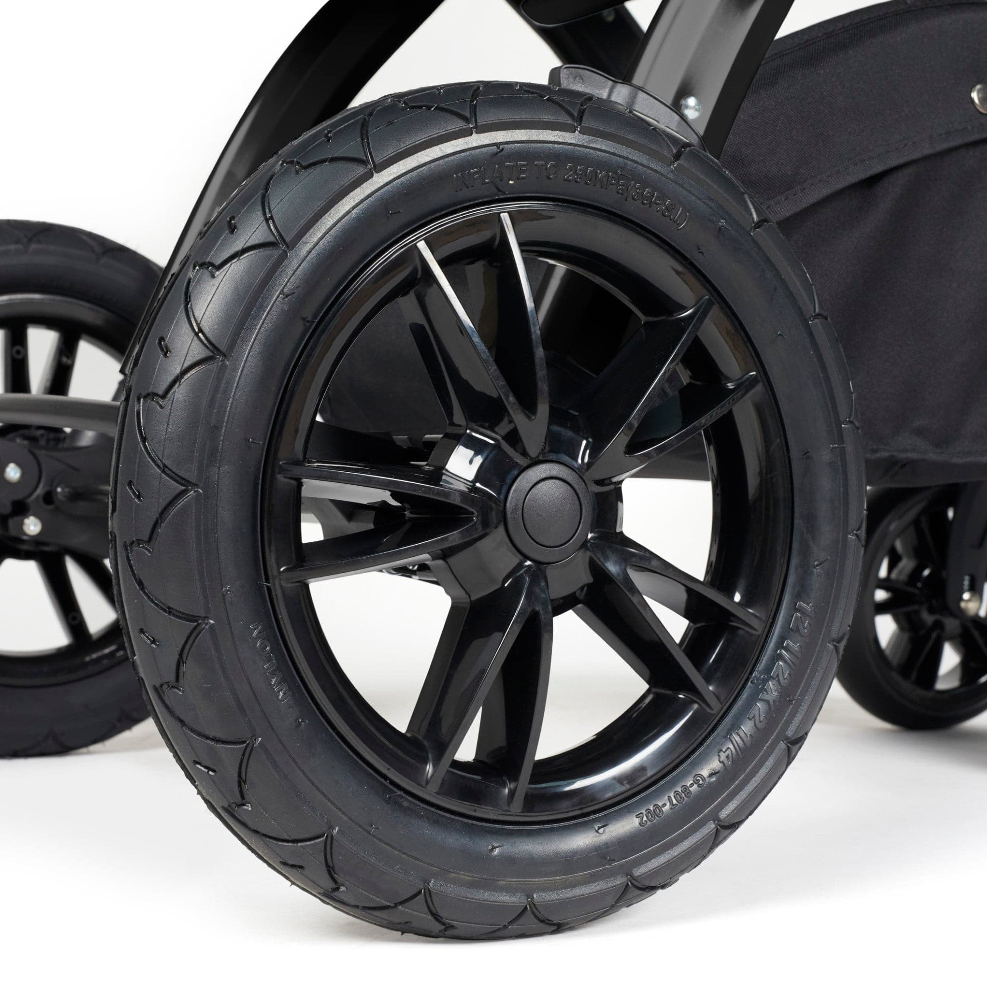 Ickle Bubba Stomp Luxe 2 in 1 Pushchair - Black / Desert / Black   