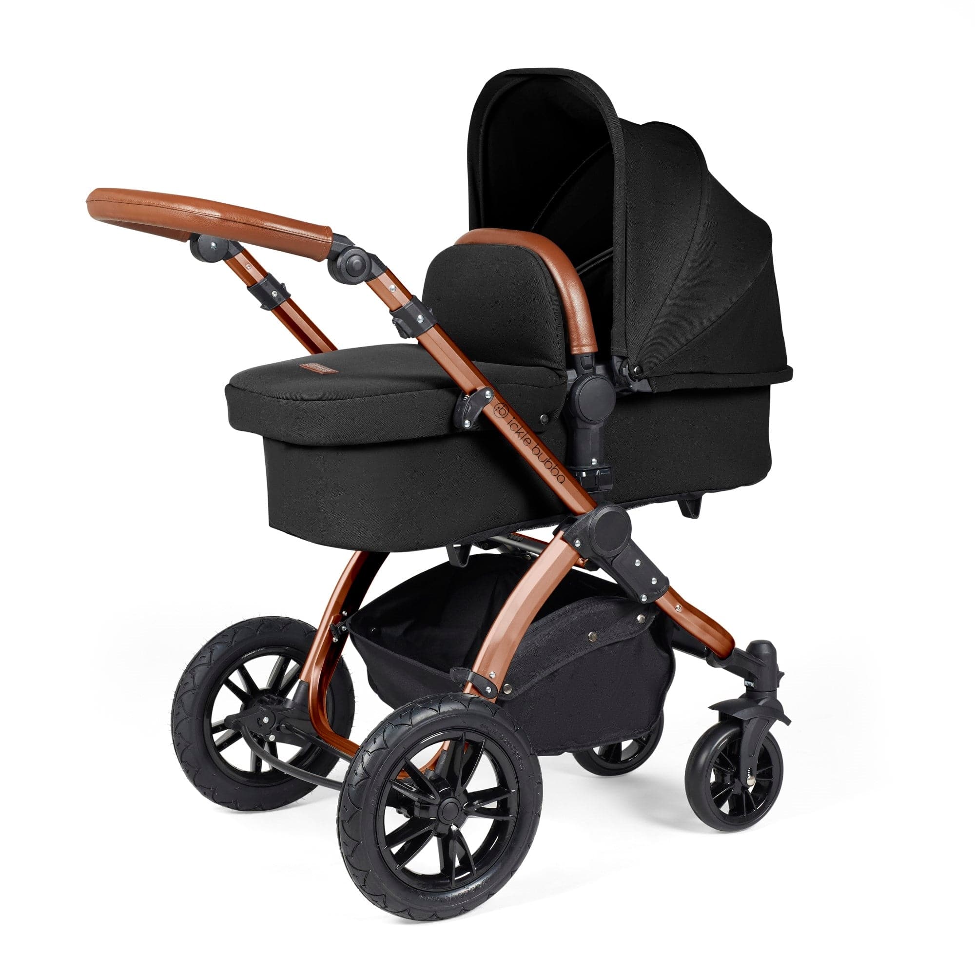 Ickle Bubba Stomp Luxe All-In-One I-Size Travel System - Bronze / Midnight / Tan   