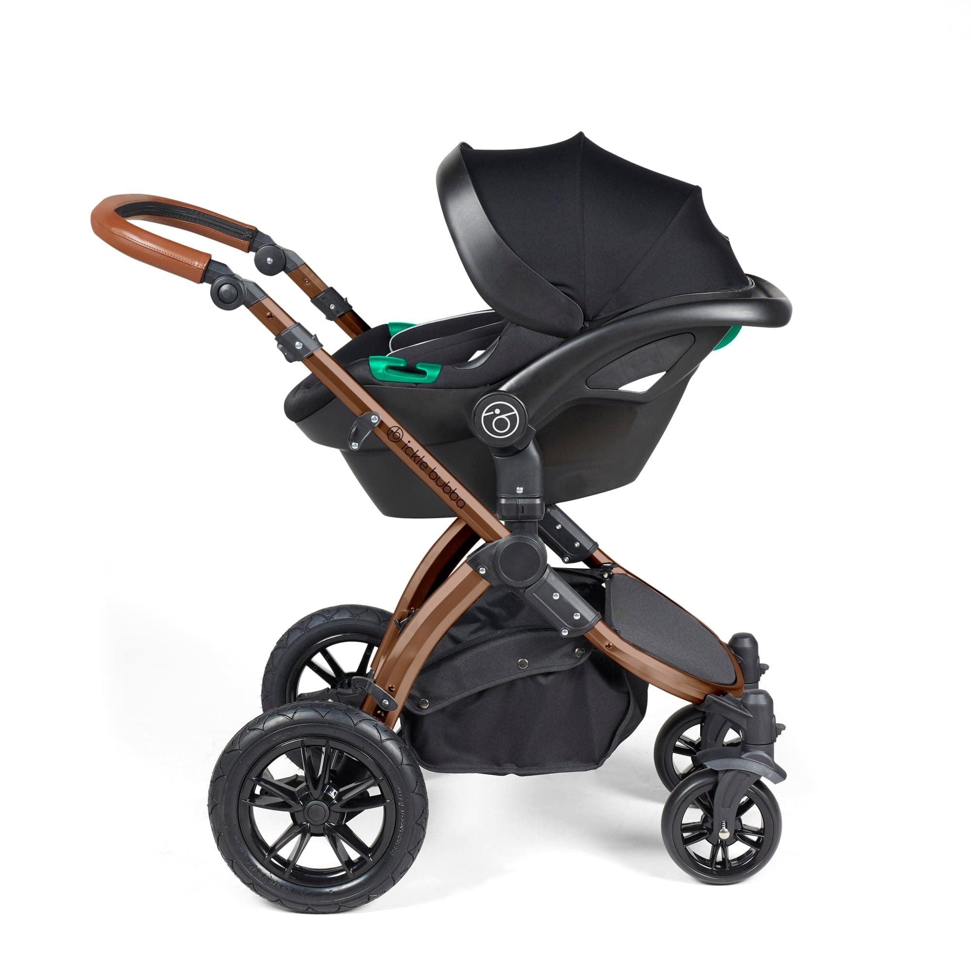 Ickle Bubba Stomp Luxe All-In-One I-Size Travel System - Bronze / Midnight / Tan -  | For Your Little One