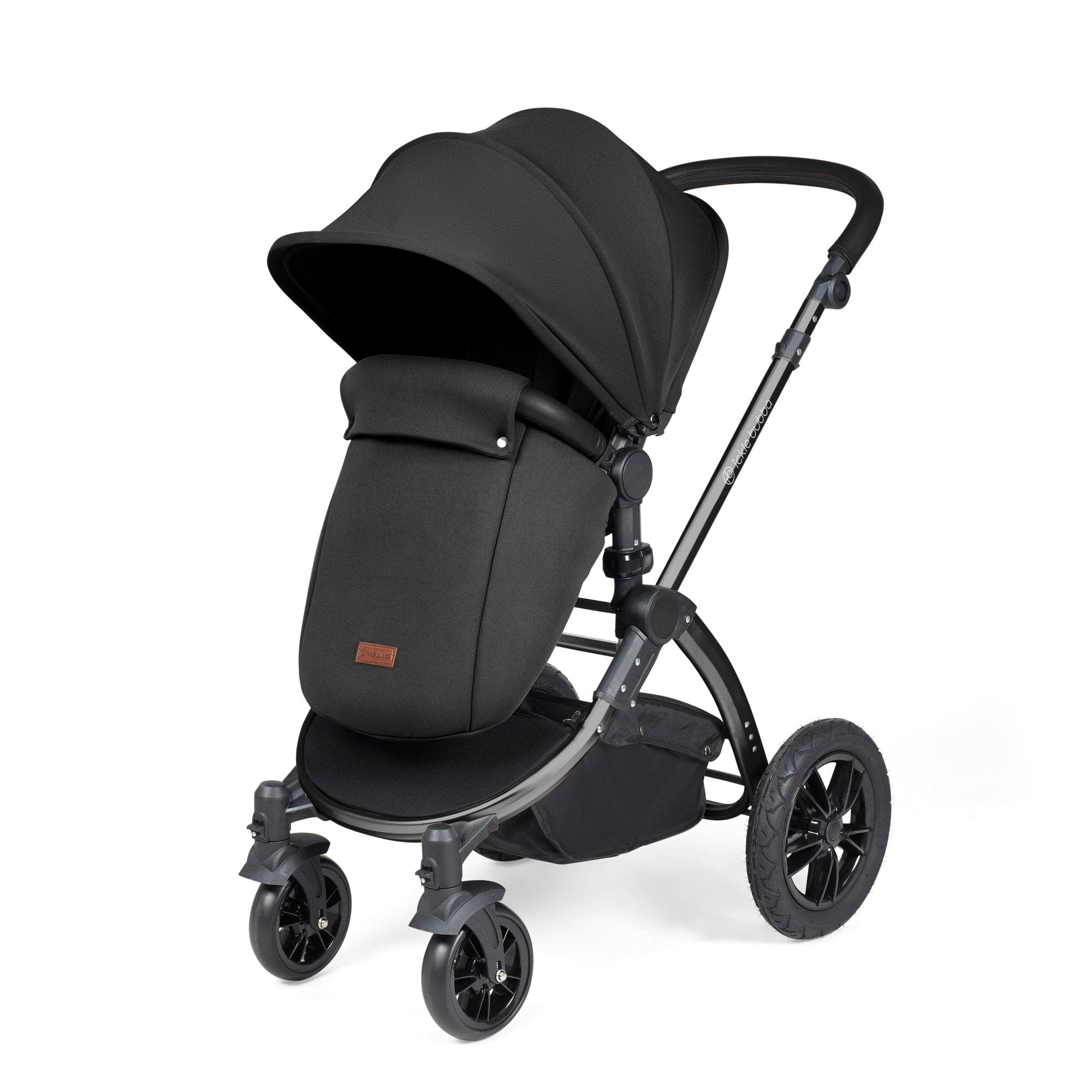 Ickle Bubba Stomp Luxe All-In-One I-Size Travel System - Black / Midnight / Black - For Your Little One