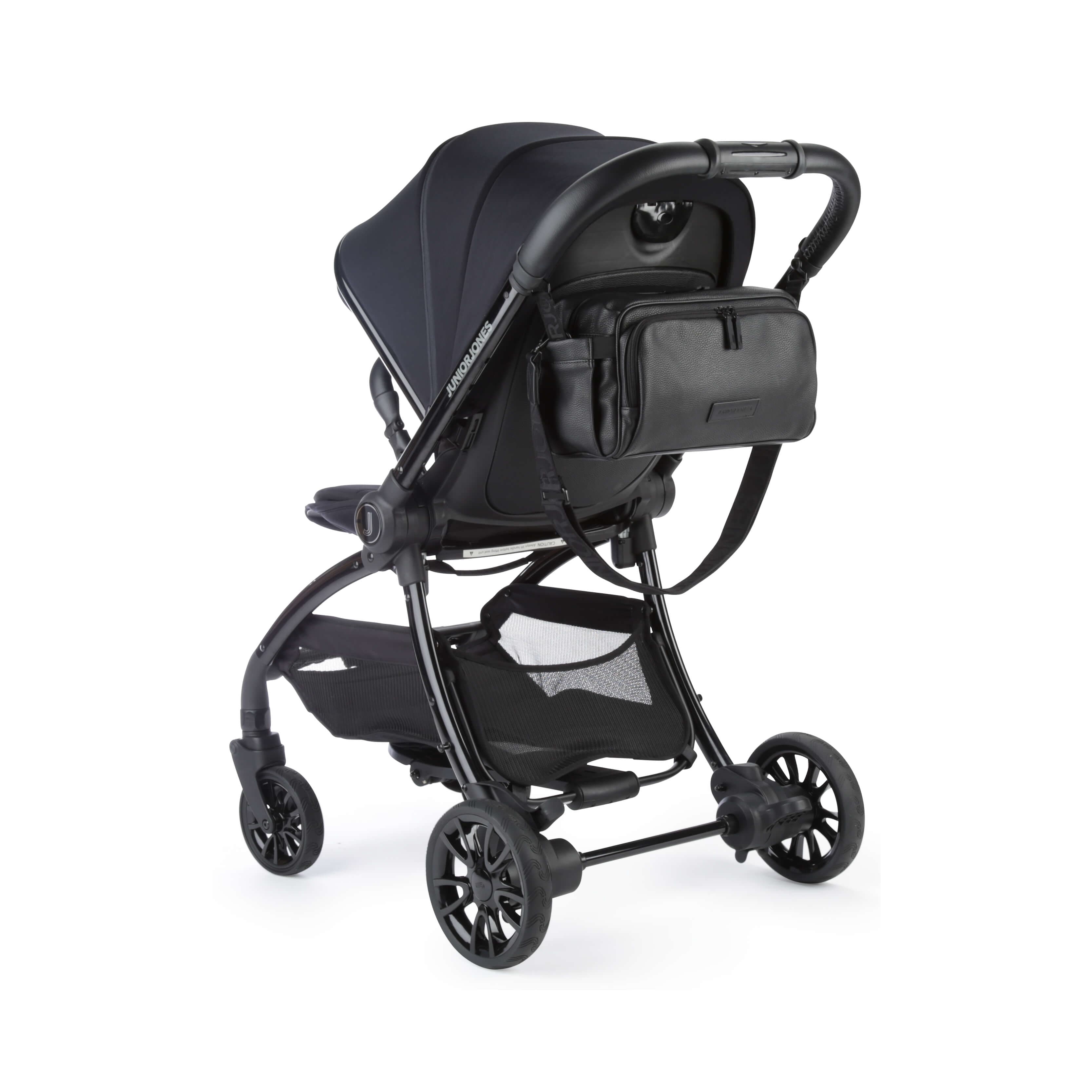 Junior Jones Aylo Rich Black 11pc Travel System inc Doona Royal Blue Car Seat