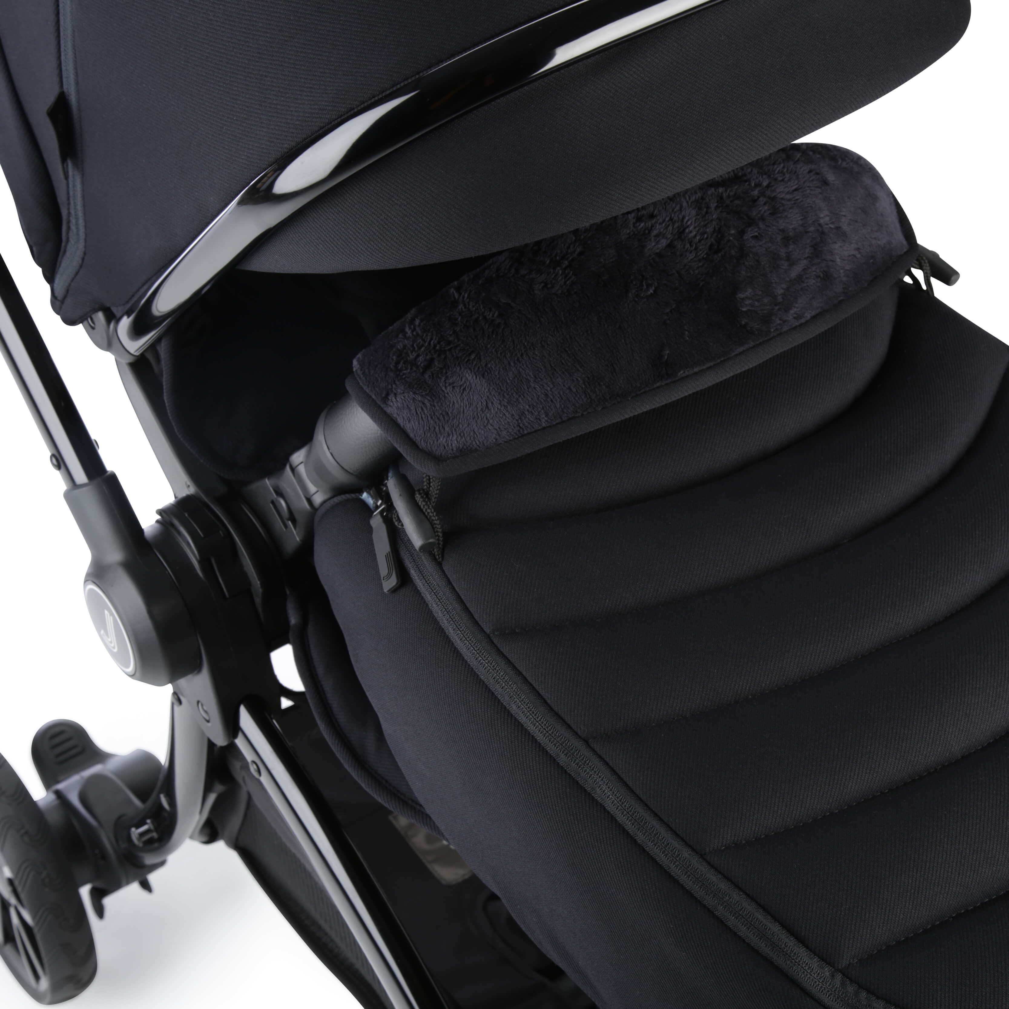 Junior Jones Aylo Rich Black 11pc Travel System inc Doona Desert Green Car Seat - For Your Little One