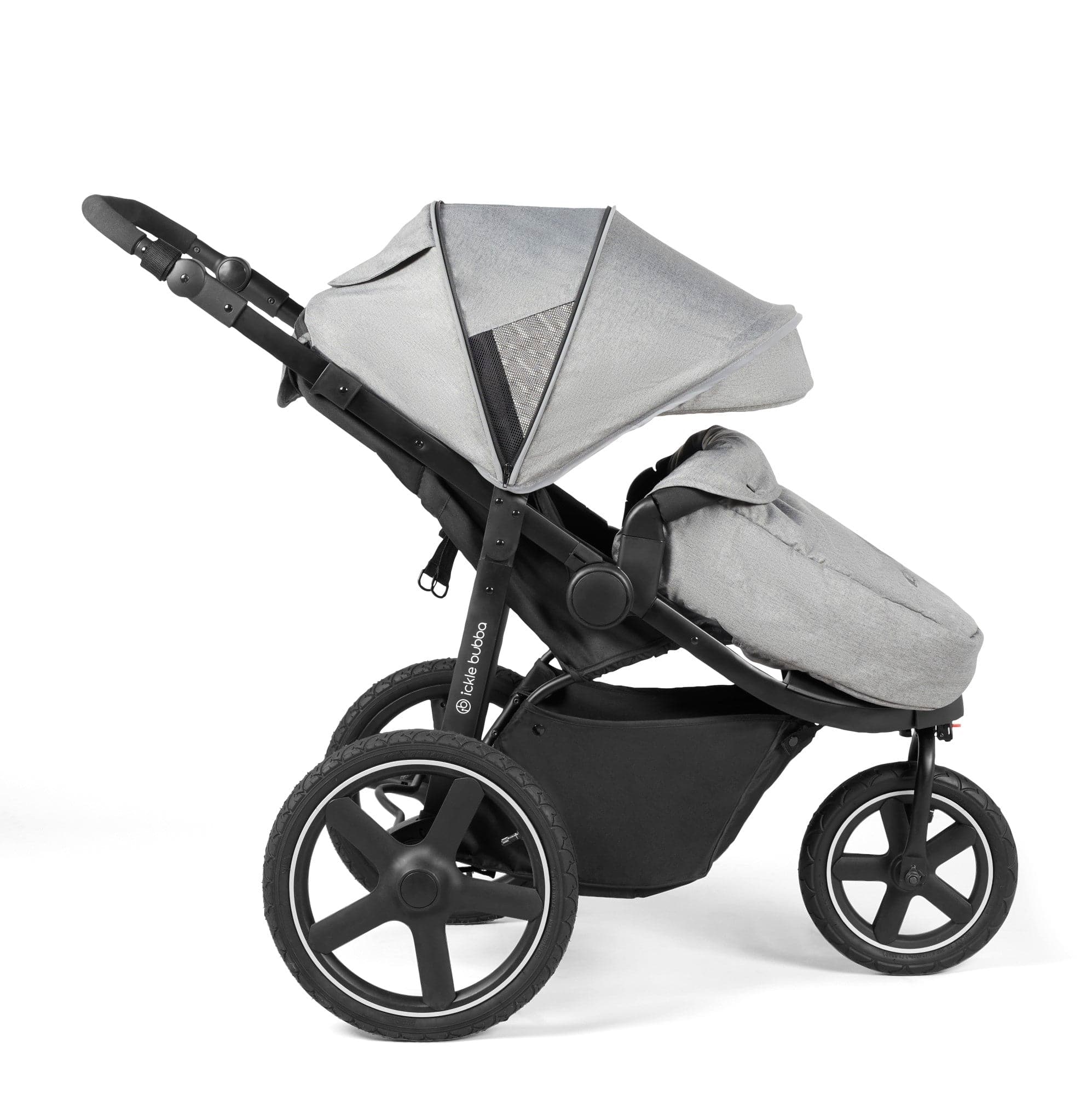 Ickle Bubba Venus Venus Max Jogger 3 Wheel Stroller I-Size Travel System with Isofix Base - Space Grey - For Your Little One