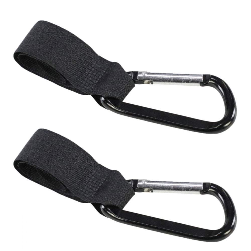 2x Small Buggy Clips Black - For Your Little One