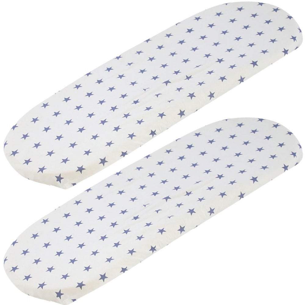 Moses Basket Jersey Fitted Sheet 100% Cotton - Pack Of 4 - Blue Star | For Your Little One