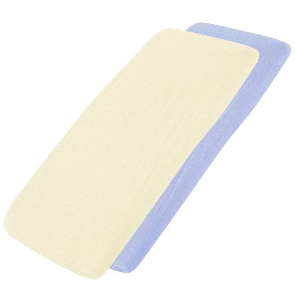 Bedside Crib Jersey Fitted Sheets Compatible With Tutti Bambini Cozee 55x90cm - Pack Of 2 -  | For Your Little One