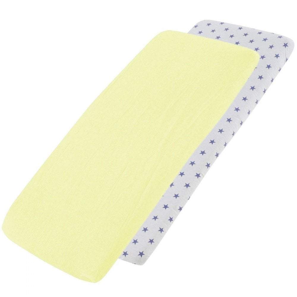 Bedside Crib Jersey Fitted Sheets Compatible With Tutti Bambini Cozee 55x90cm - Pack Of 2 -  | For Your Little One