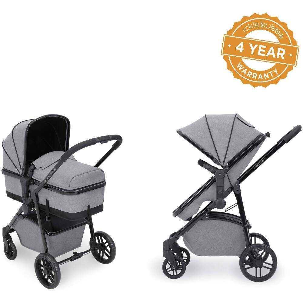 Ickle bubba Moon 2-in-1 Carrycot & Pushchair - Space Grey   