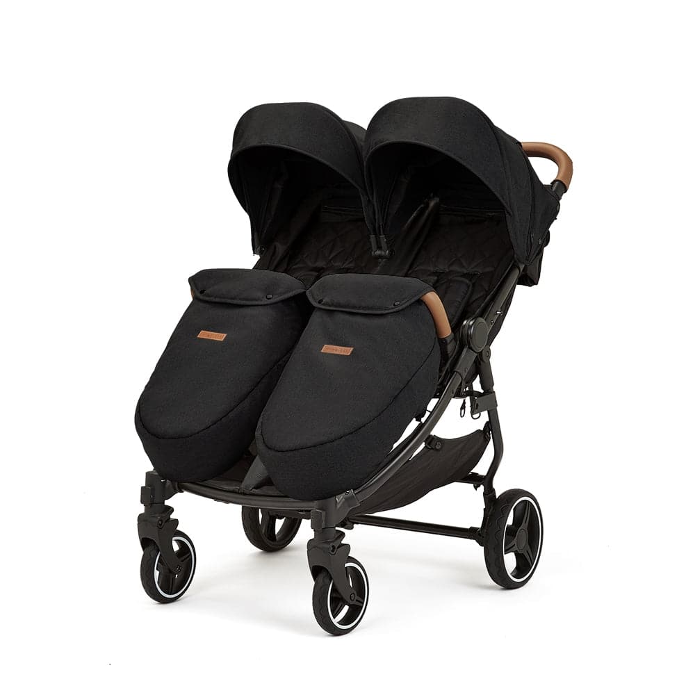 Ickle Bubba Venus Max Double Stroller - Black - For Your Little One