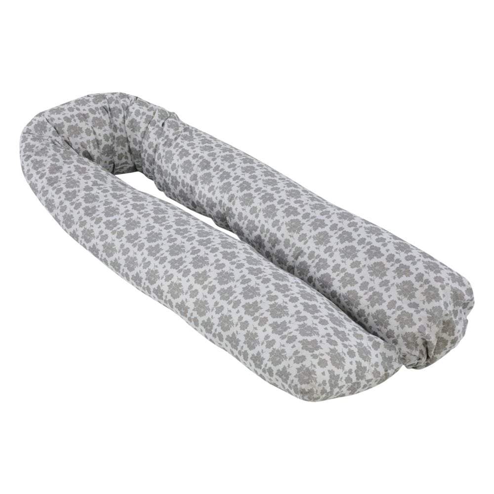 12 Ft Maternity Pillow Case - Grey Floral   