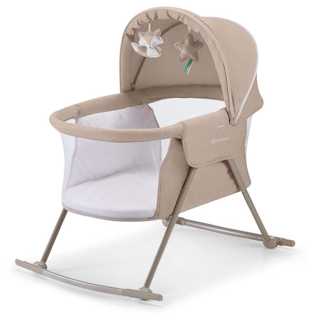 Kinderkraft Lovi 3 in 1 Baby Crib- Beige -  | For Your Little One