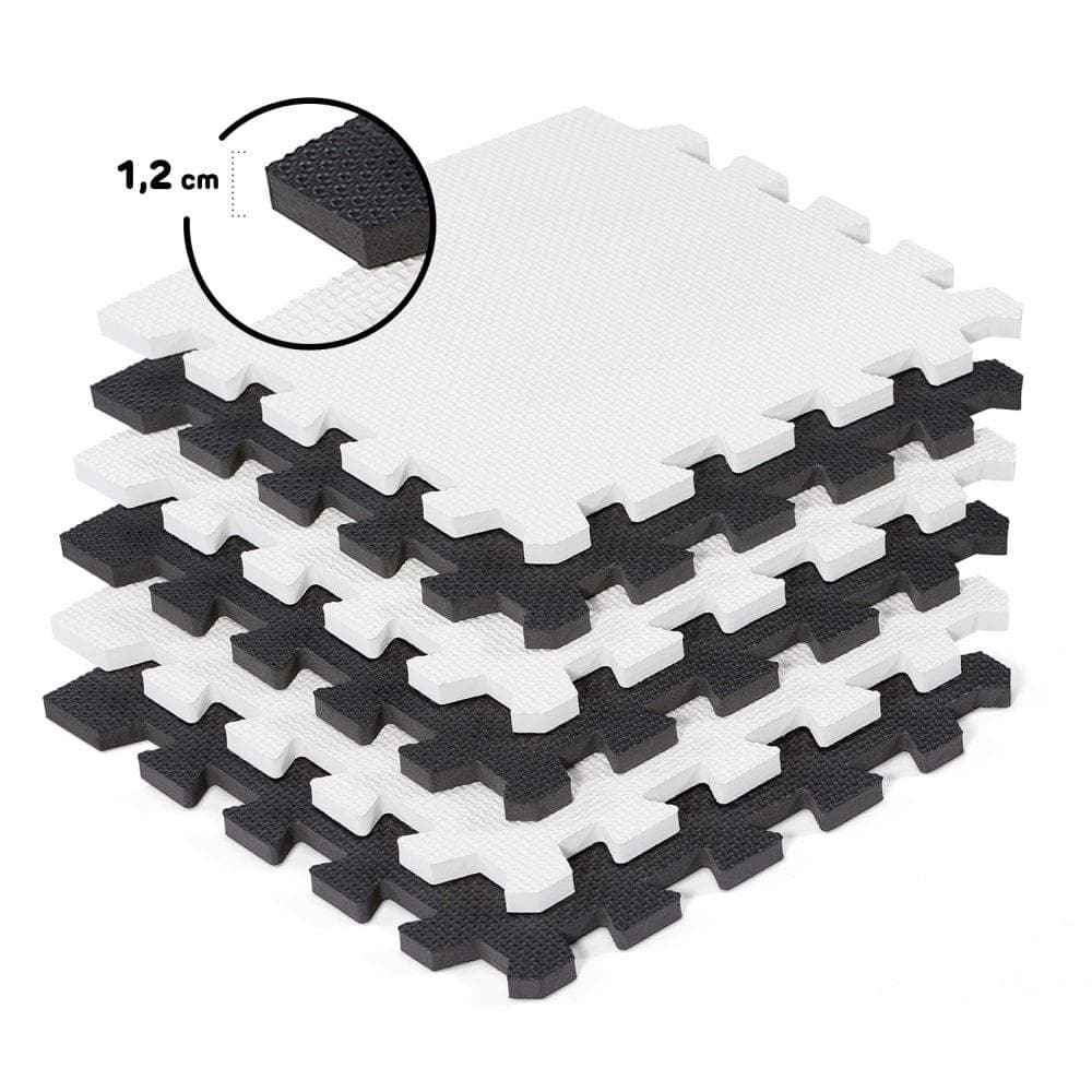 Kinderkraft Luno Foam Floor Tiles - Black -  | For Your Little One