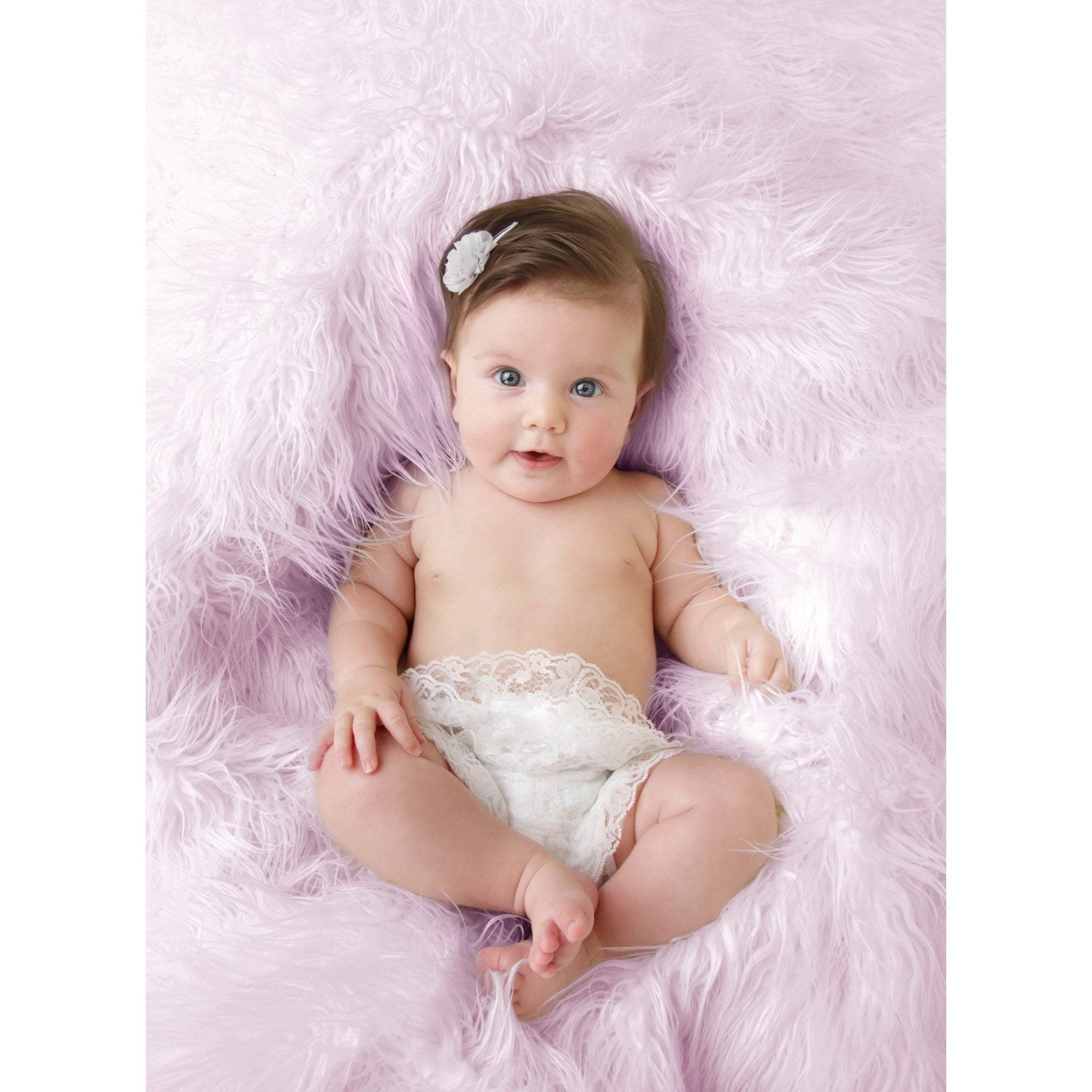 Luxury Faux Fur Baby Blanket - Pink -  | For Your Little One
