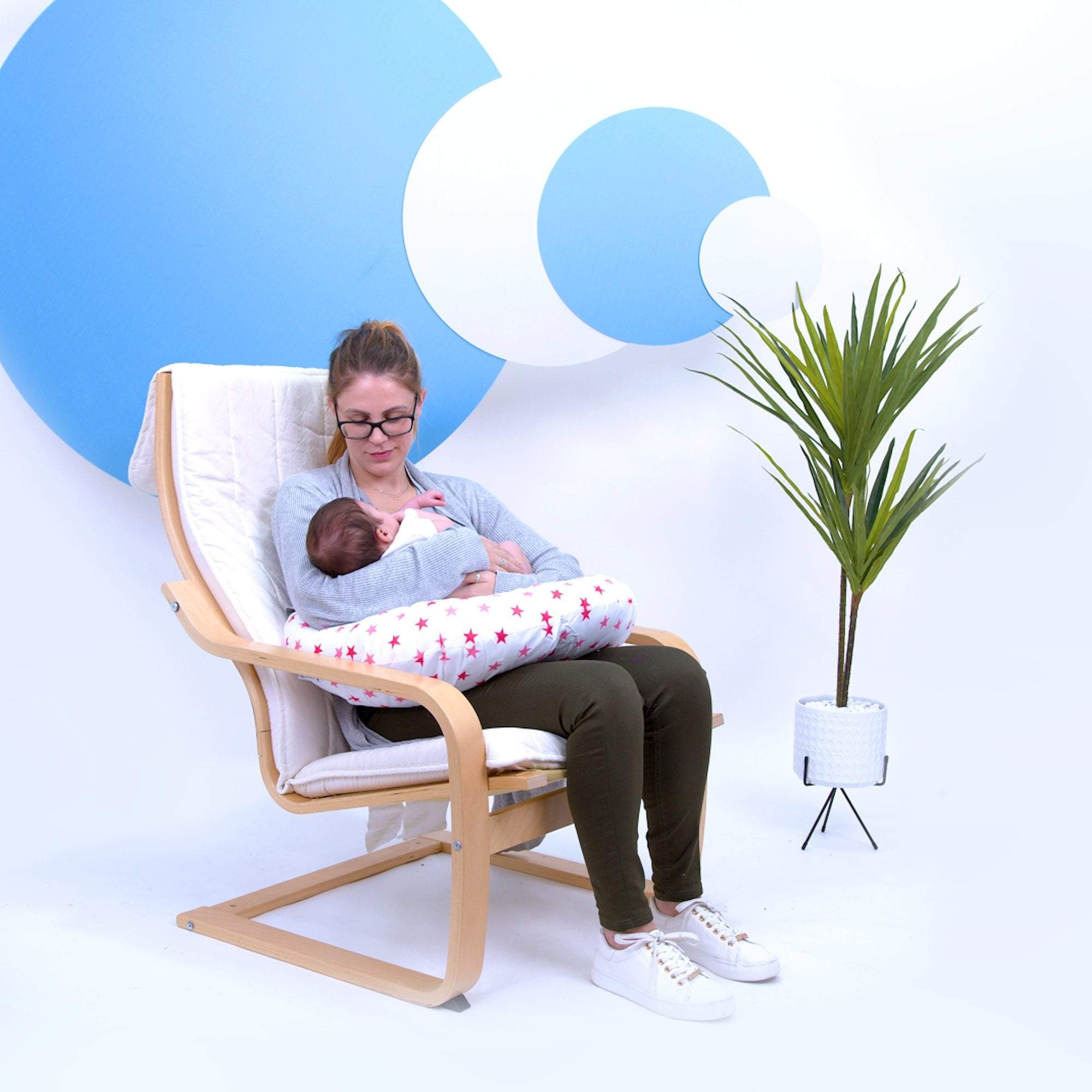 Breast Feeding Maternity Nursing Pillow - Little Star Pink -  | For Your Little One