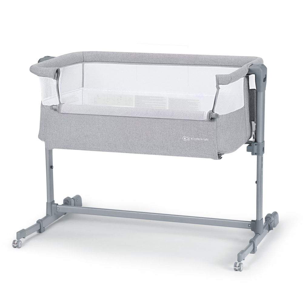 Kinderkraft Neste Air Bedside Crib - Grey -  | For Your Little One