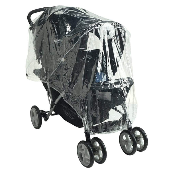 Hauck double buggy rain hot sale cover