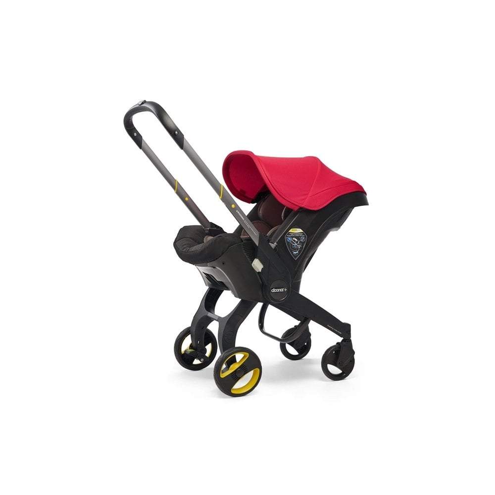 Doona+ Infant Car Seat Stroller+ ISOFIX Base  - Flame Red -  | For Your Little One