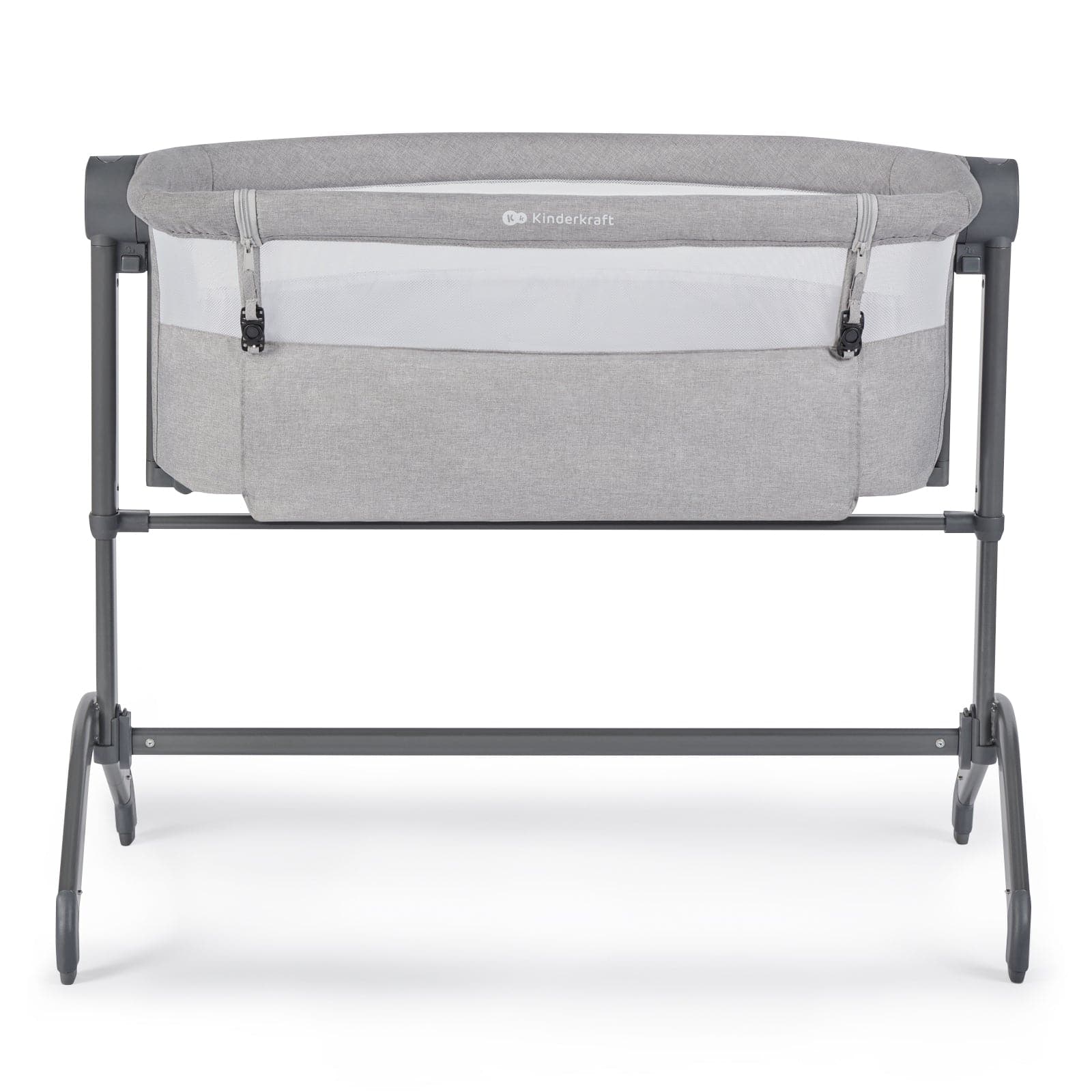 Kinderkraft Bea Bedside Crib - Grey   