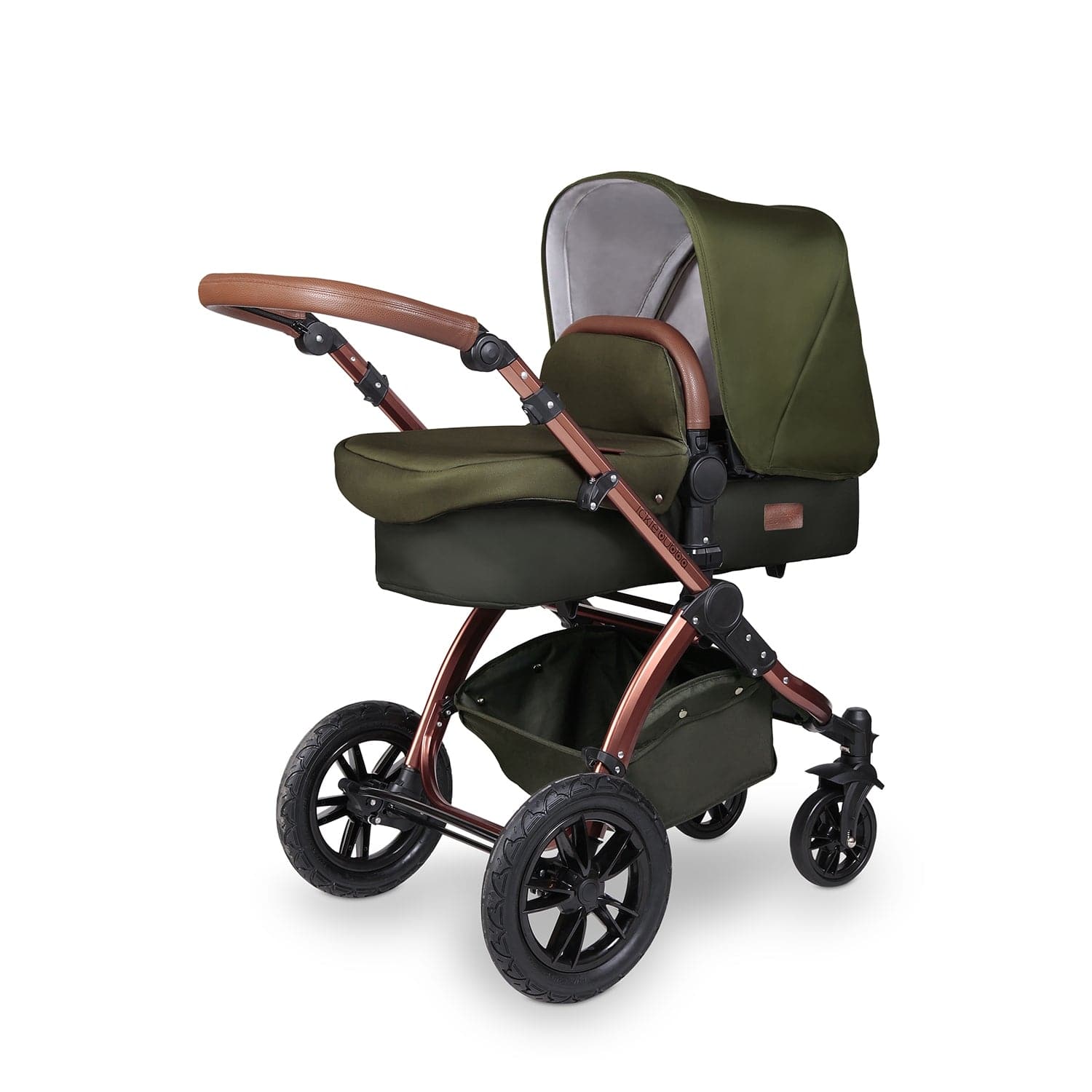 Ickle Bubba Stomp V4 2 In 1 Carrycot & Pushchair - Bronze / Woodland   