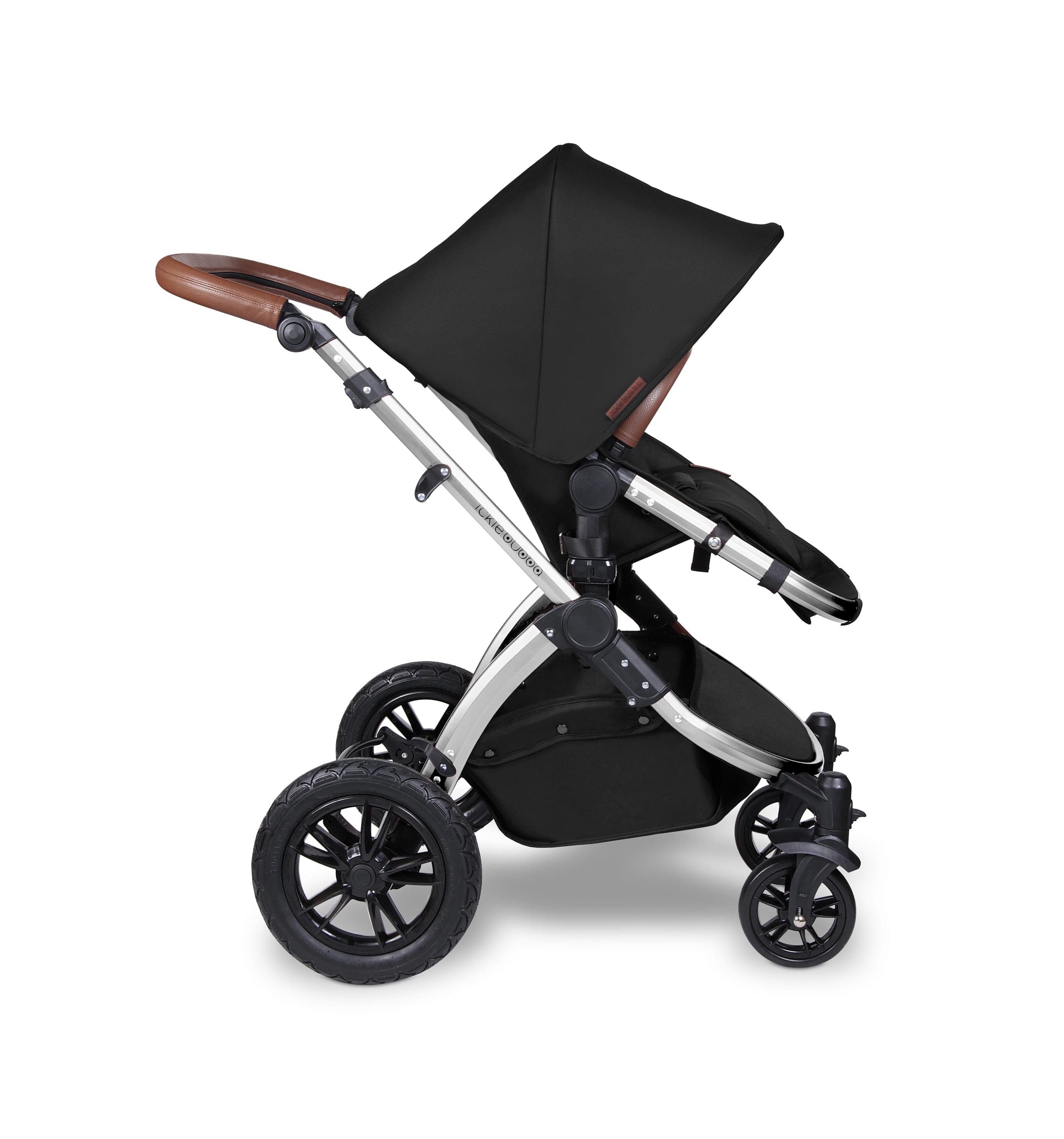 Ickle Bubba Stomp V4 2 In 1 Carrycot & Pushchair - Chrome / Midnight -  | For Your Little One