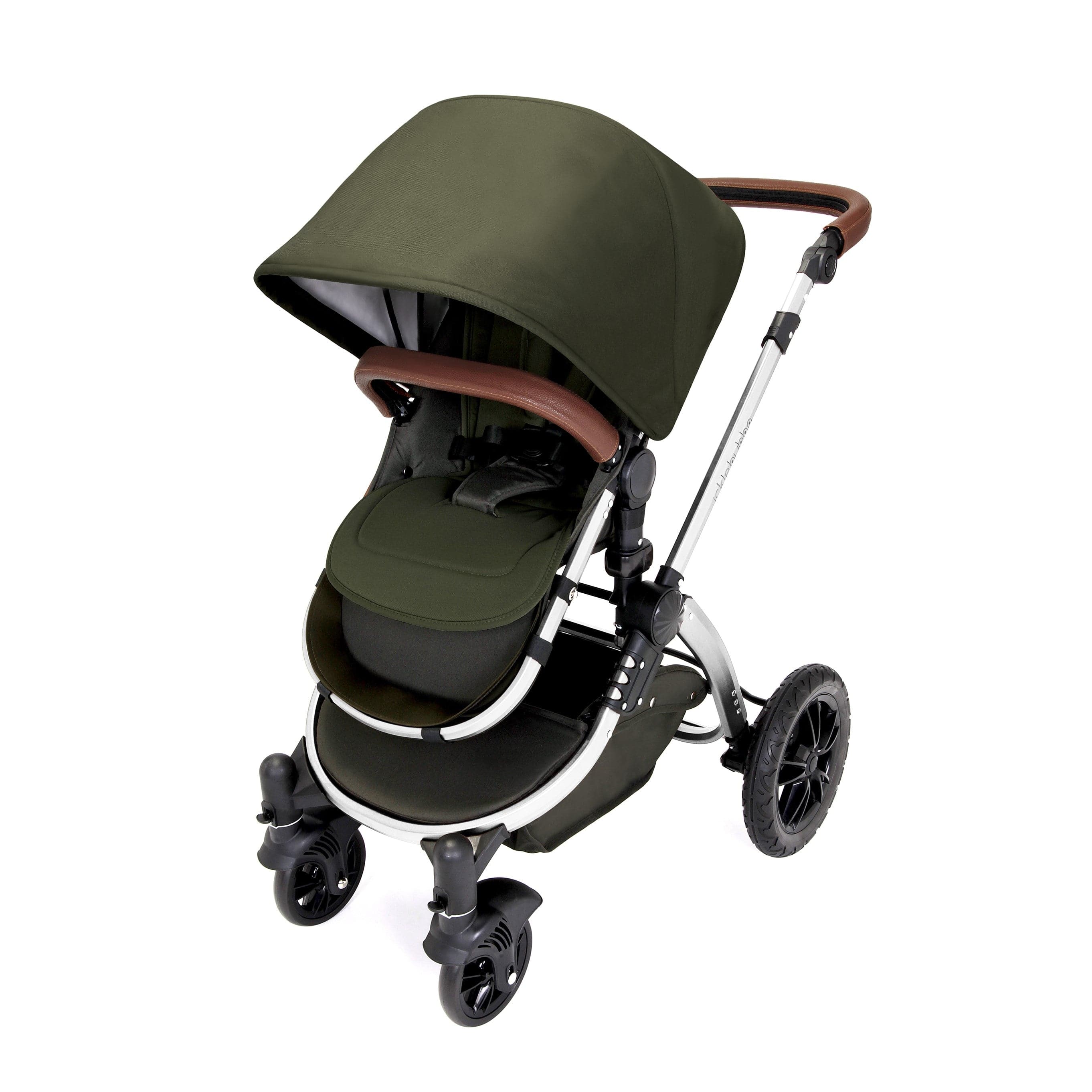 Ickle Bubba Stomp V4 2 In 1 Carrycot & Pushchair - Chrome / Woodland -  | For Your Little One