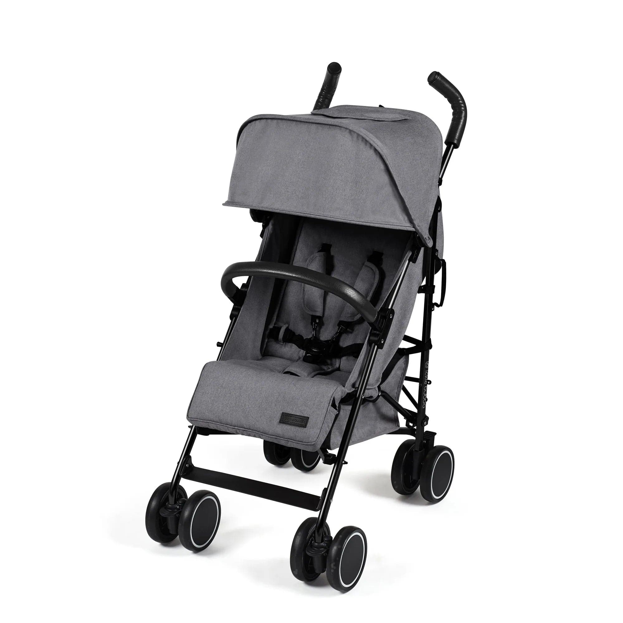 Ickle bubba Discovery Prime Stroller - Matt Black / Graphite Grey -  | For Your Little One