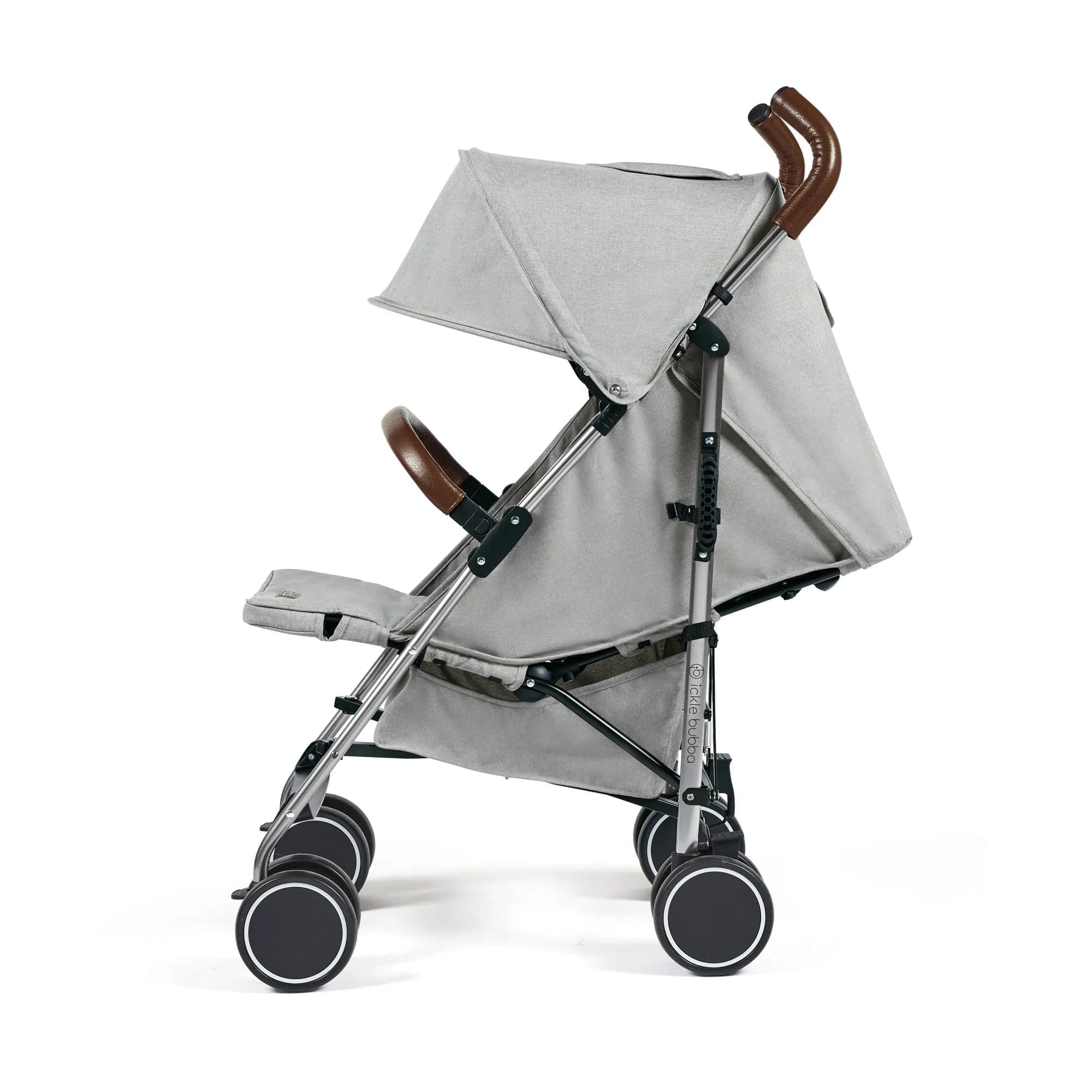 ickle bubba Discovery Prime Stroller - Grey on Silver -  | For Your Little One