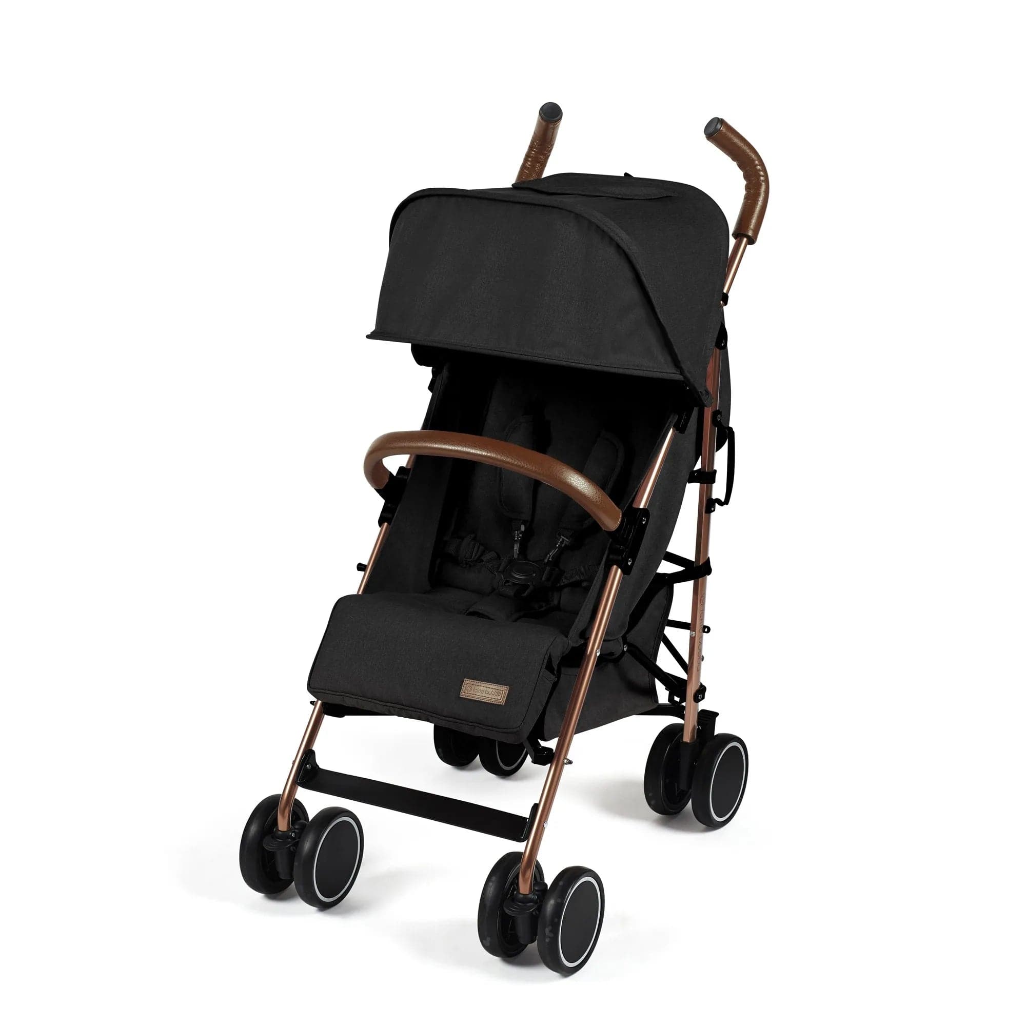 ickle bubba Discovery Max Stroller - Black on Rose Gold - For Your Little One