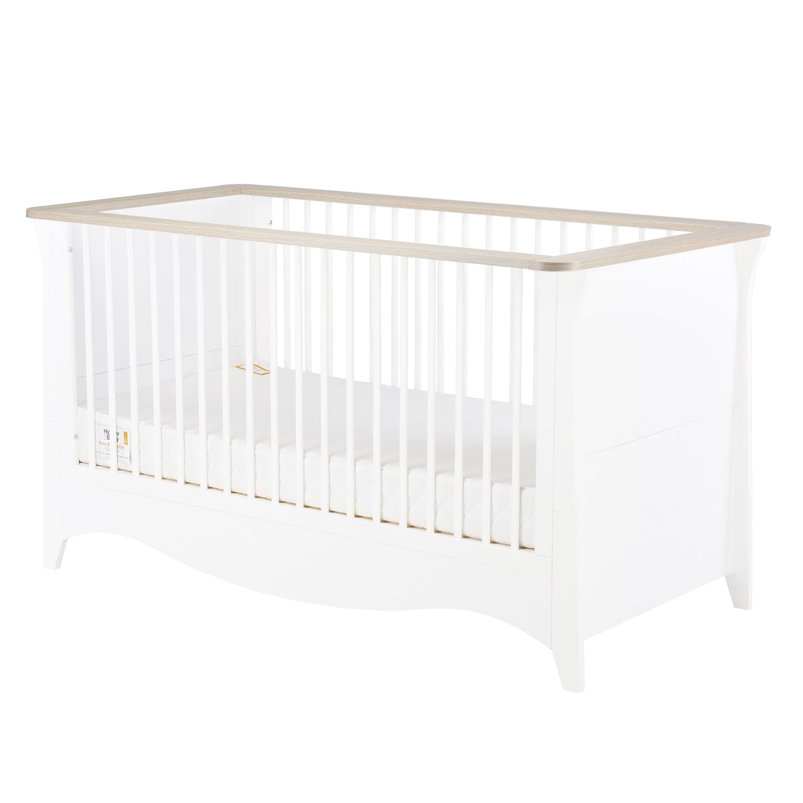 Cuddleco Clara 2 Piece Nursery Furniture Set - White & Ash -  | For Your Little One