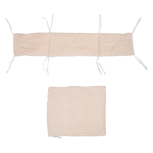 2pc Dimple Crib/Cradle Quilt & Bumper Bedding Set - For Your Little One