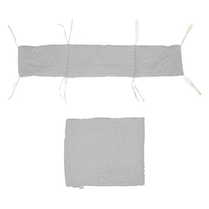 2pc Dimple Crib/Cradle Quilt & Bumper Bedding Set - For Your Little One