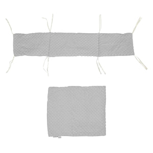 2pc Dimple Crib/Cradle Quilt & Bumper Bedding Set - For Your Little One