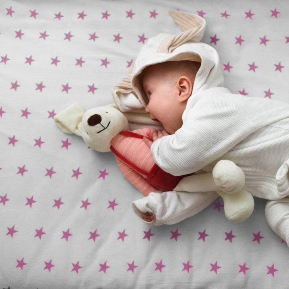 2x Cot Fitted Sheet 100% Cotton 120x60cm - For Your Little One