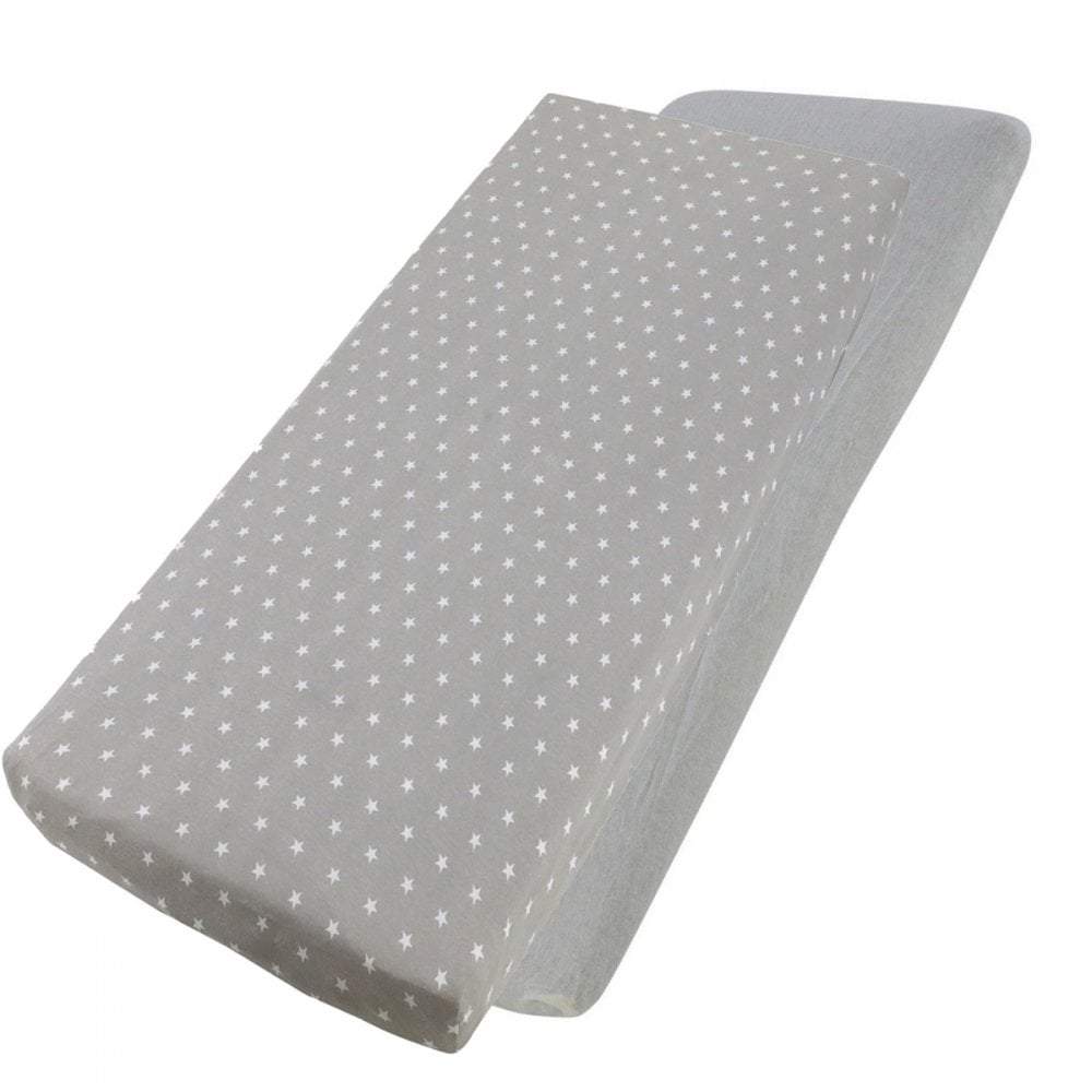 2x Jersey Fitted Sheet Compatible with Babystyle Oyster Snuggle Bed 55x90cm - For Your Little One