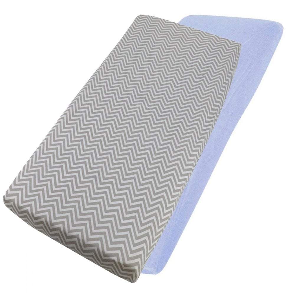 2x Jersey Fitted Sheet Compatible with Babystyle Oyster Snuggle Bed 55x90cm - For Your Little One