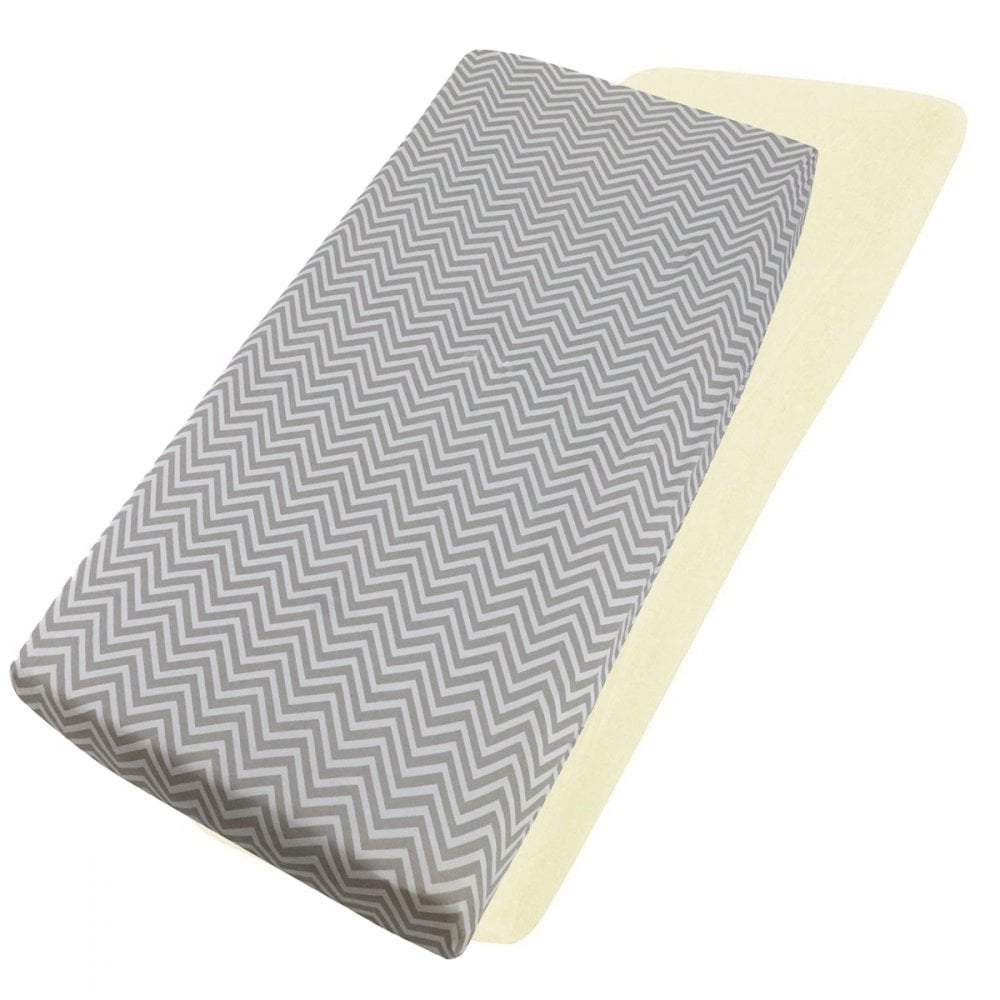 2x Jersey Fitted Sheet Compatible with Babystyle Oyster Snuggle Bed 55x90cm - For Your Little One