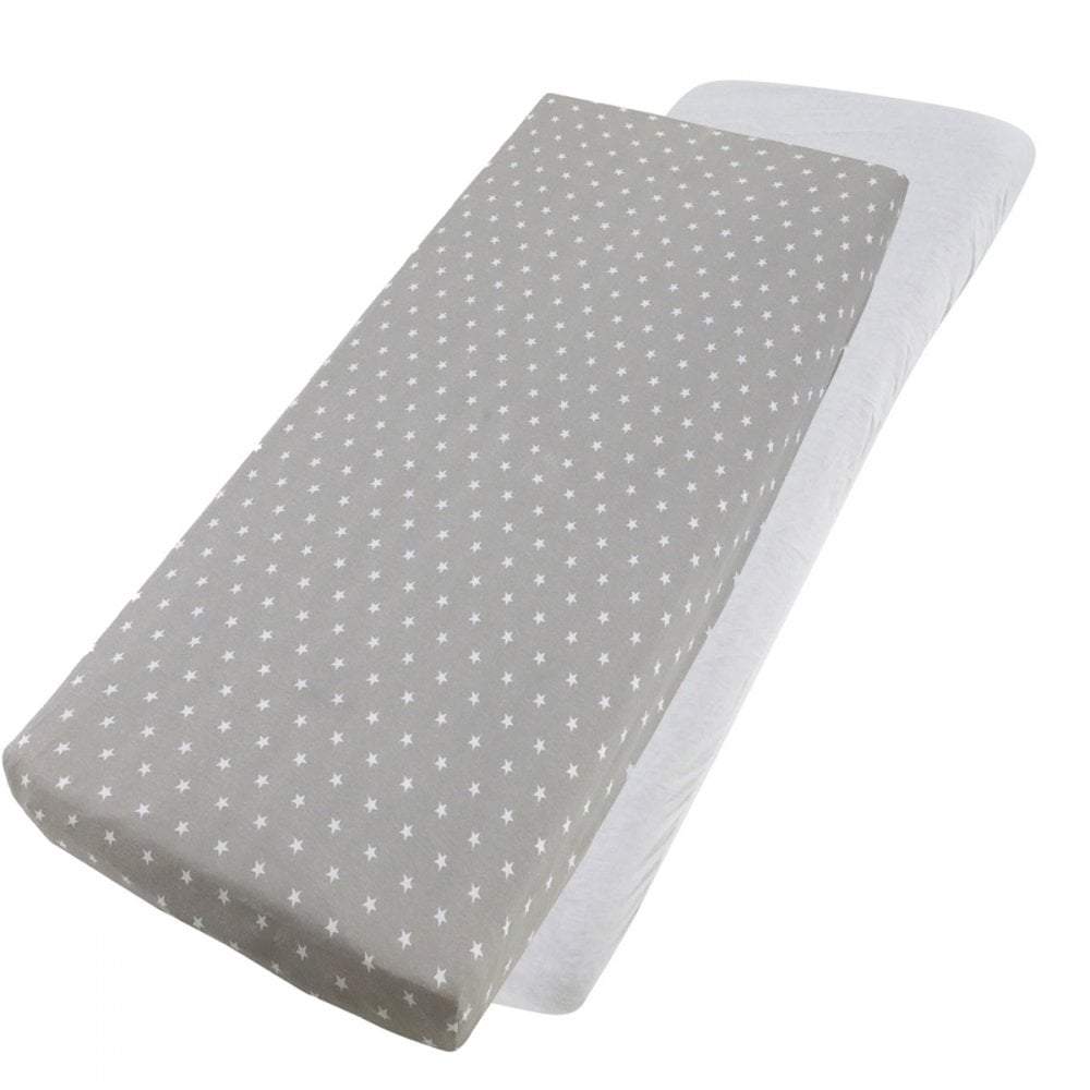 2x Jersey Fitted Sheet Compatible with Babystyle Oyster Snuggle Bed 55x90cm - For Your Little One