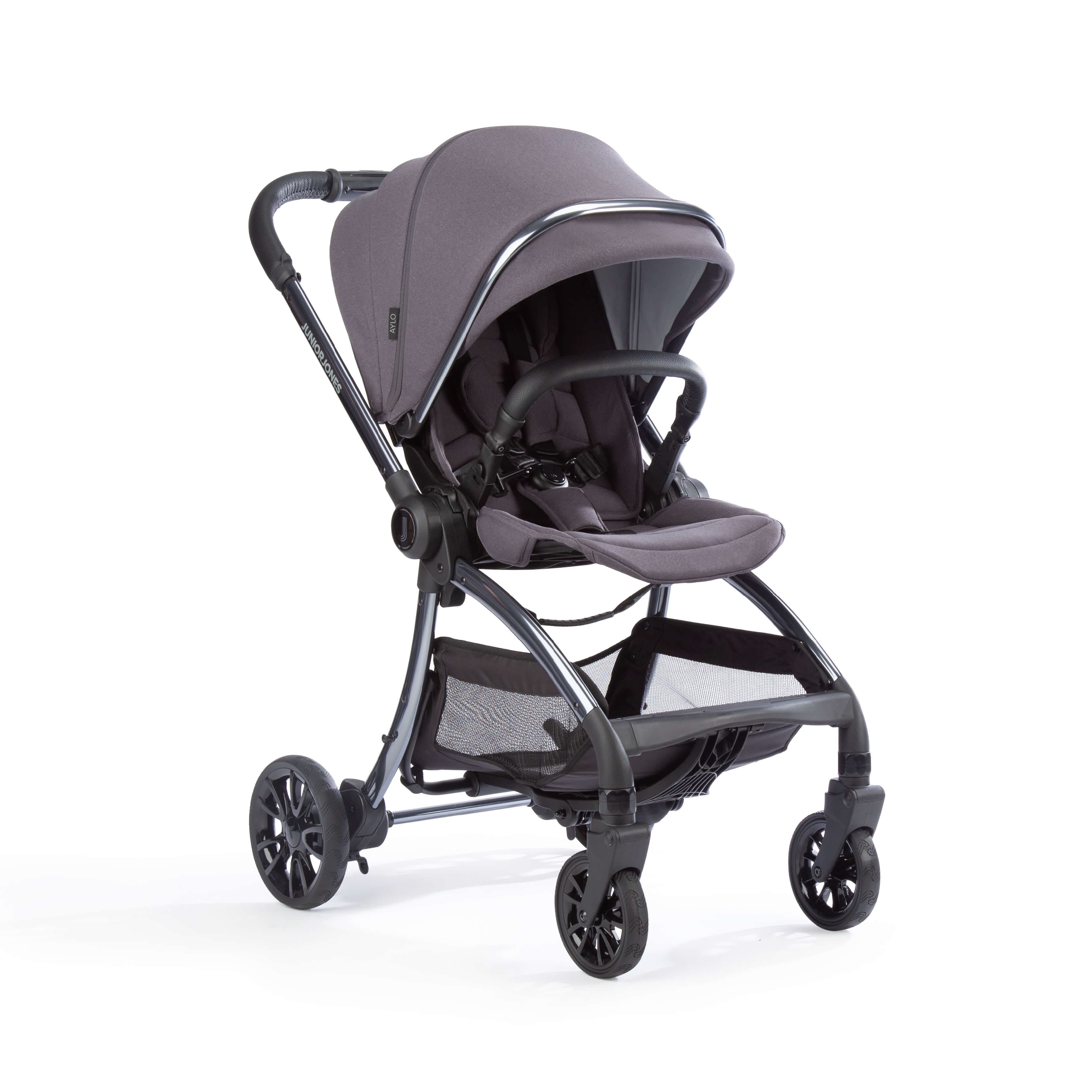 Junior Jones Aylo Dark Slate 11pc Travel System inc Doona Flame Red Car Seat -  | For Your Little One