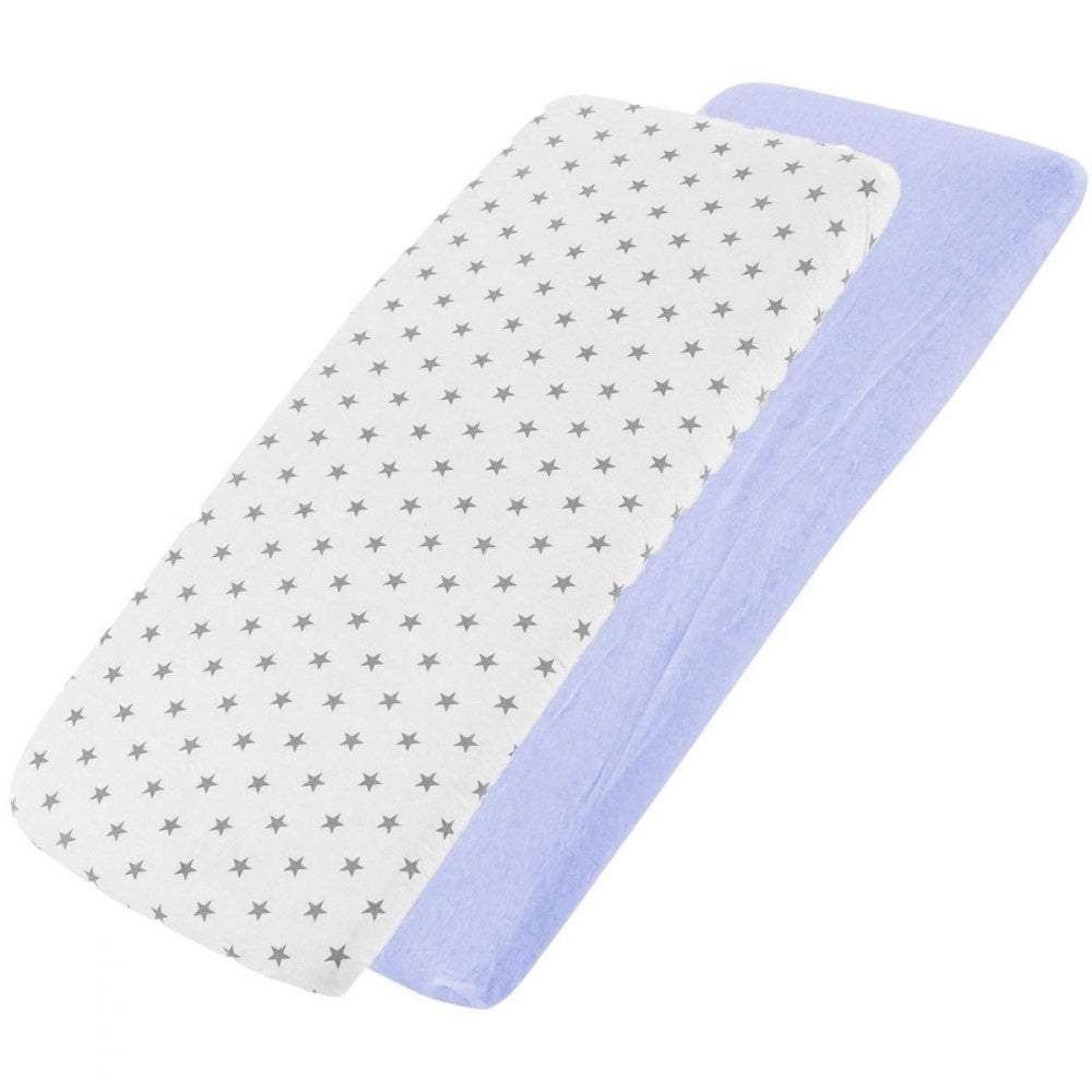 4x Jersey Fitted Sheet Compatible with Babylo Cozi Sleeper 55x90cm - For Your Little One