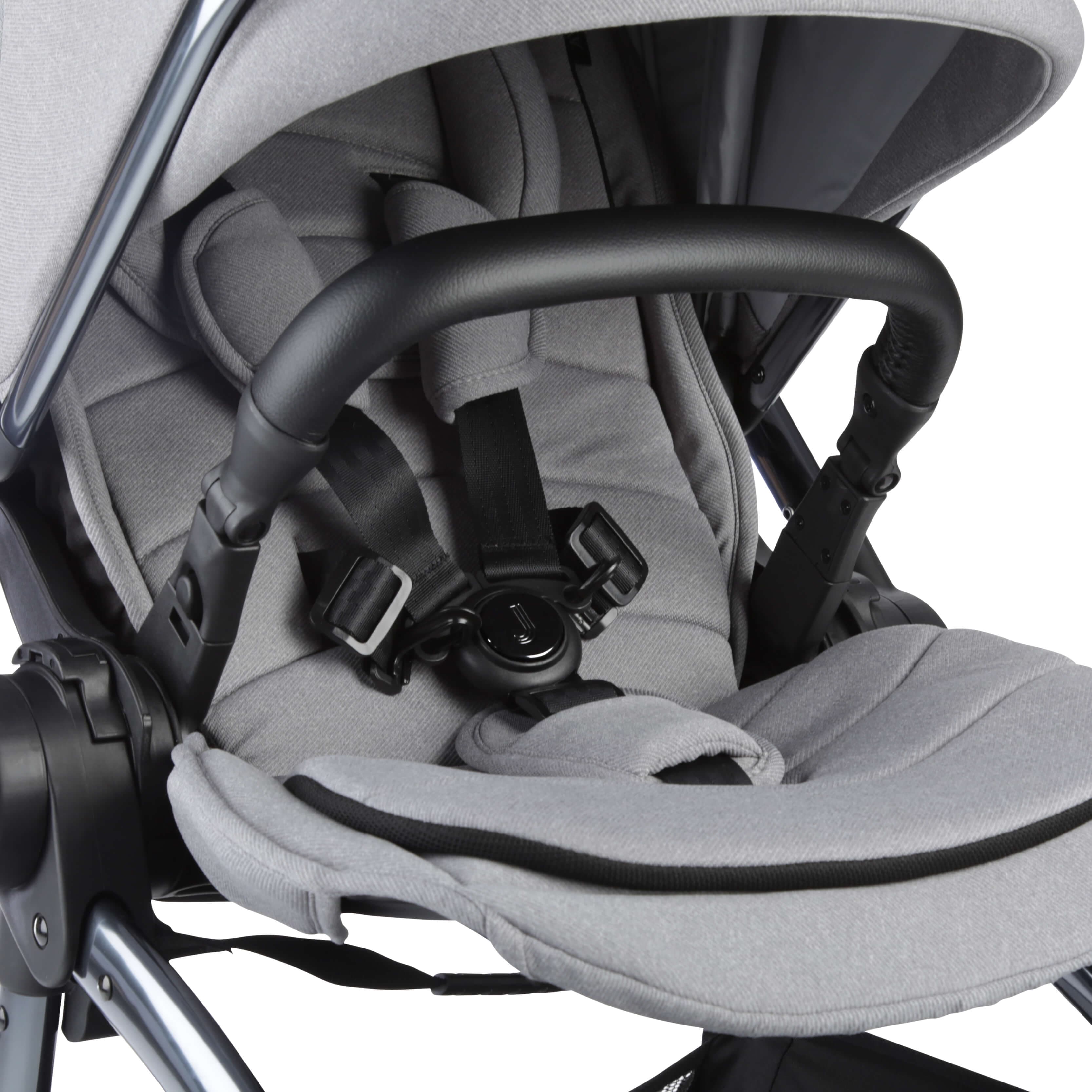 Junior Jones Aylo Pebble Grey 11pc Travel System inc Doona Nitro Black Car Seat -  | For Your Little One