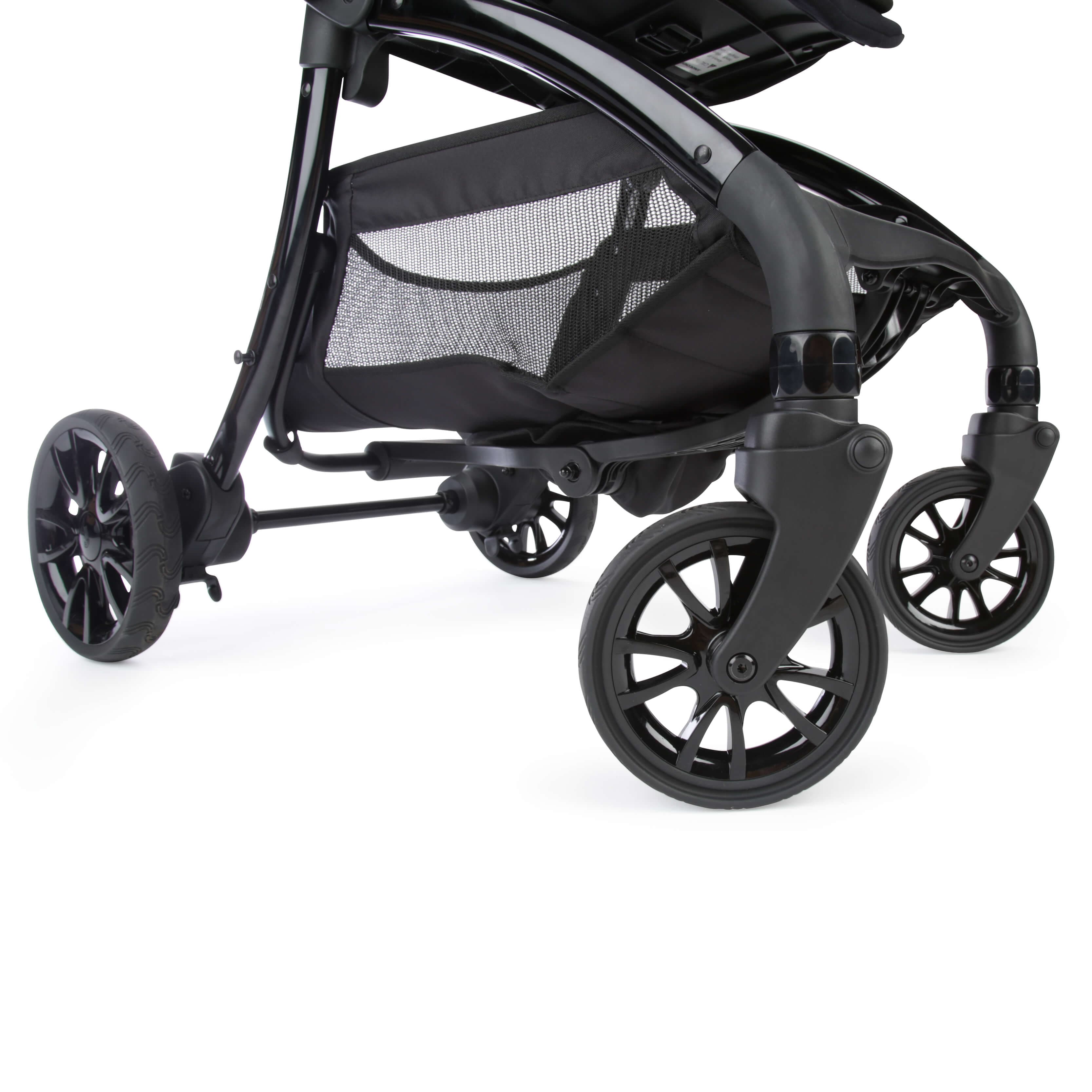 Junior Jones Aylo Rich Black 6pc Travel System inc Doona Blush Pink Car Seat - For Your Little One