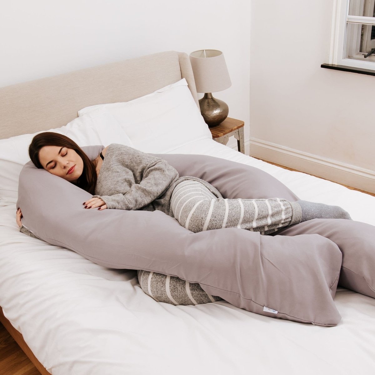 9 Ft Maternity Pillow And Case - Grey - For Your Little One