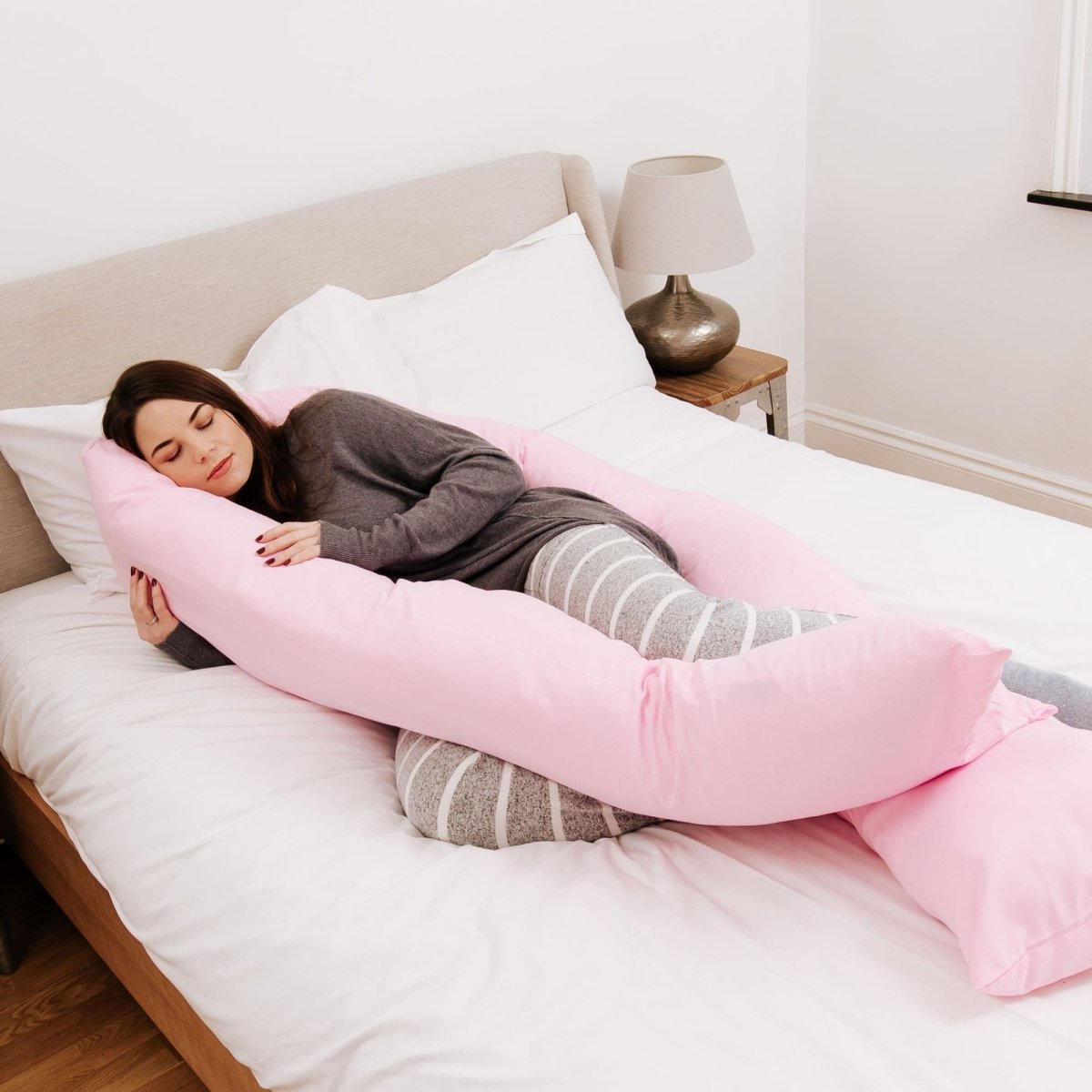 9 Ft Maternity Pillow And Case - Light Pink - For Your Little One